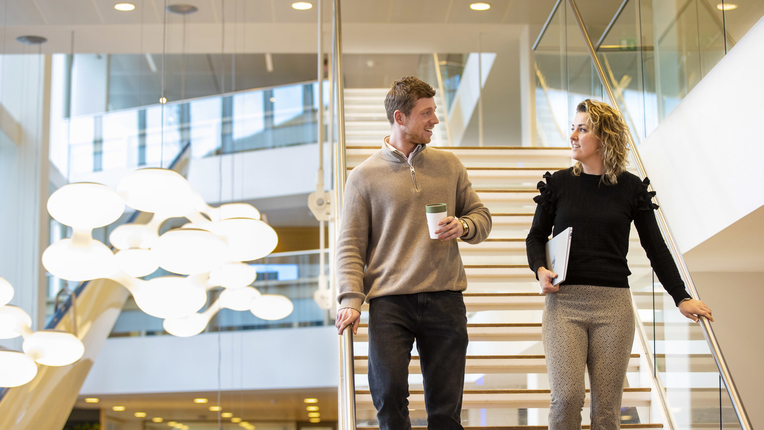 Lopen in een duurzame facility omgeving