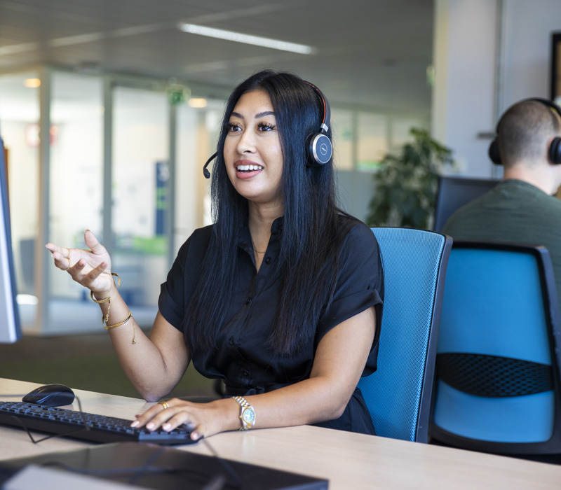 Bespreken probleem op servicedesk