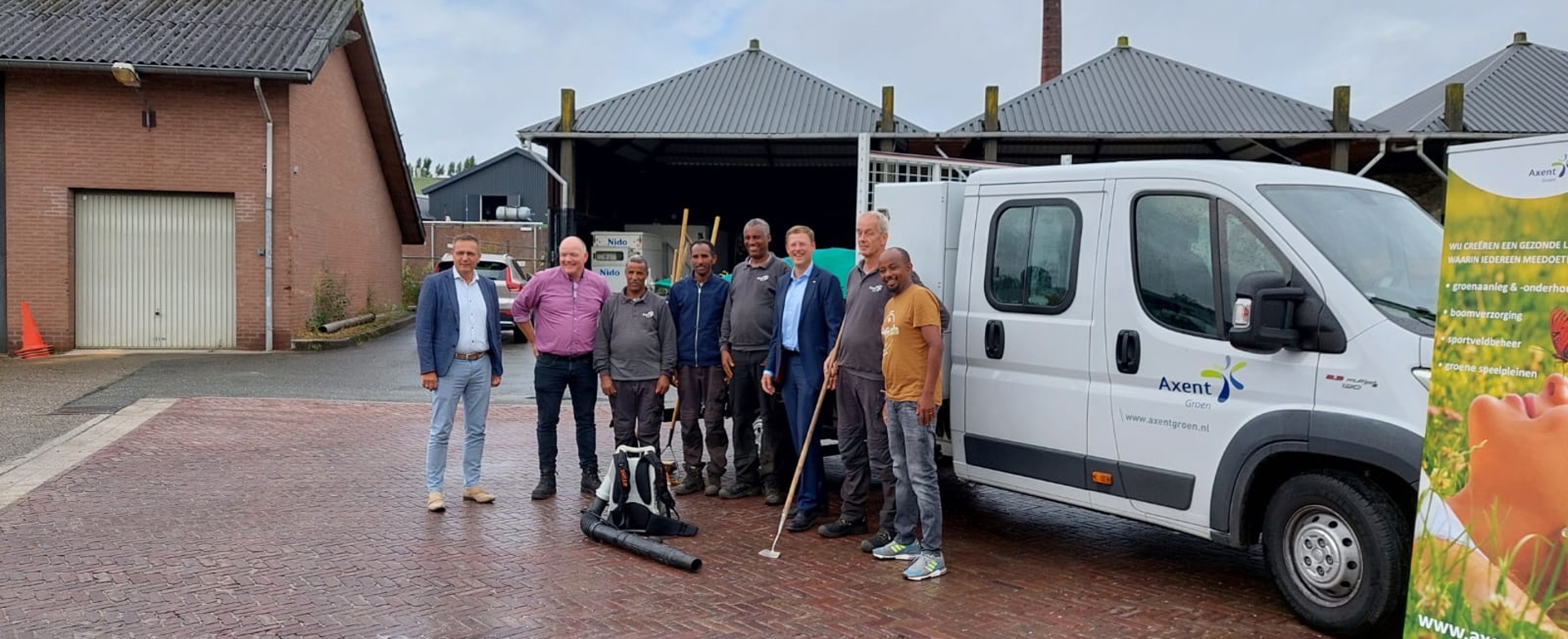 Statushouders Vebego Groen iedereen doet mee participatie inclusiviteit