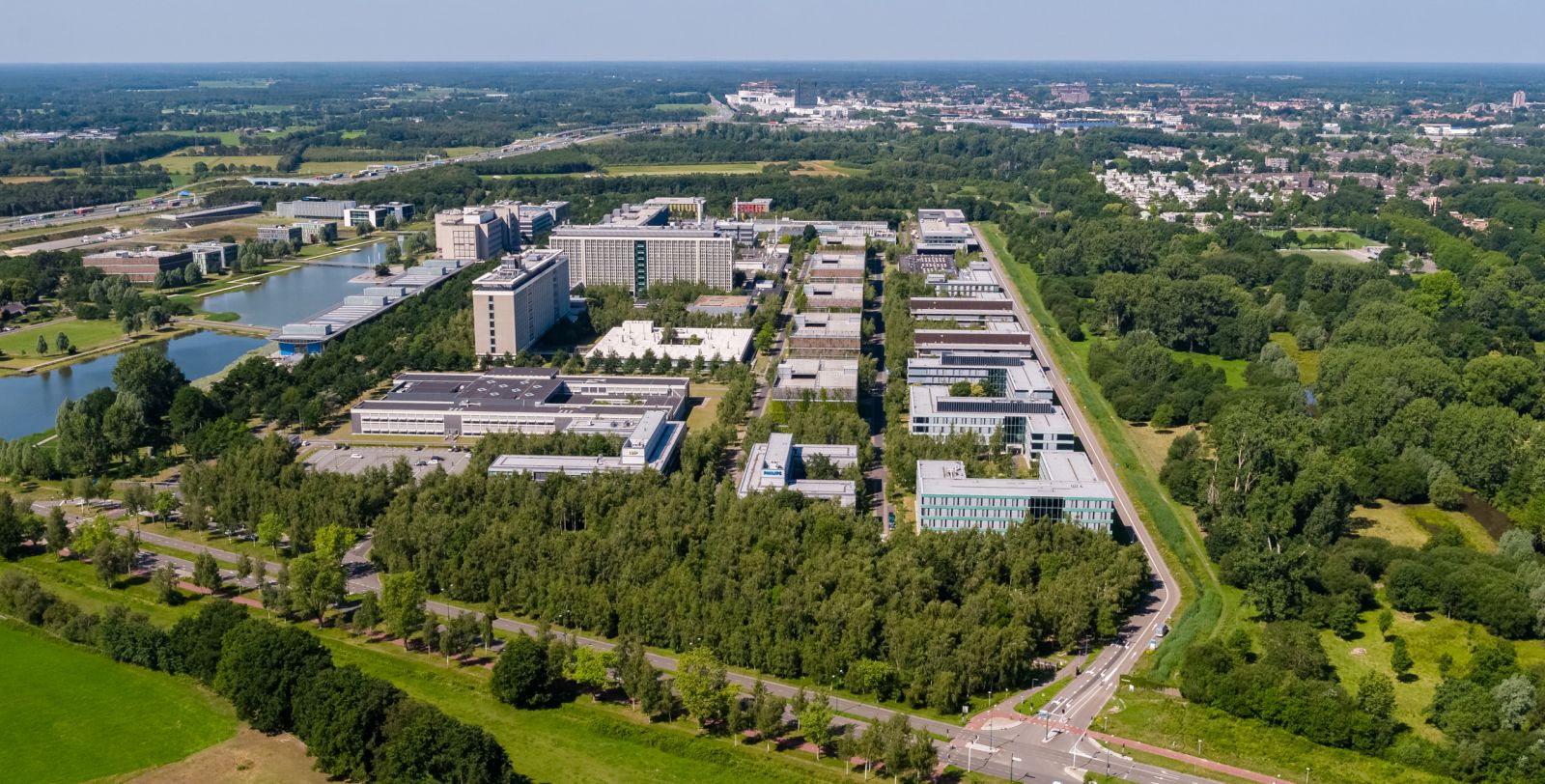 Overview van de campus