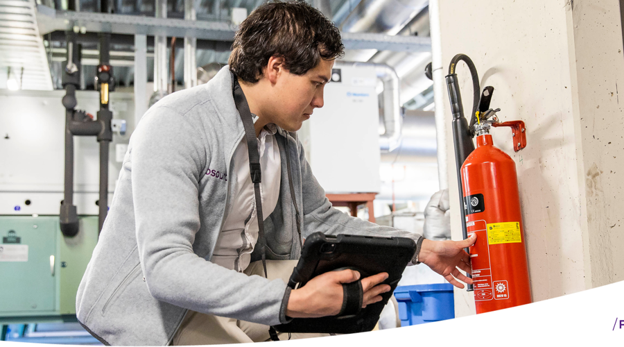 Controleren brandveiligheid kantoor