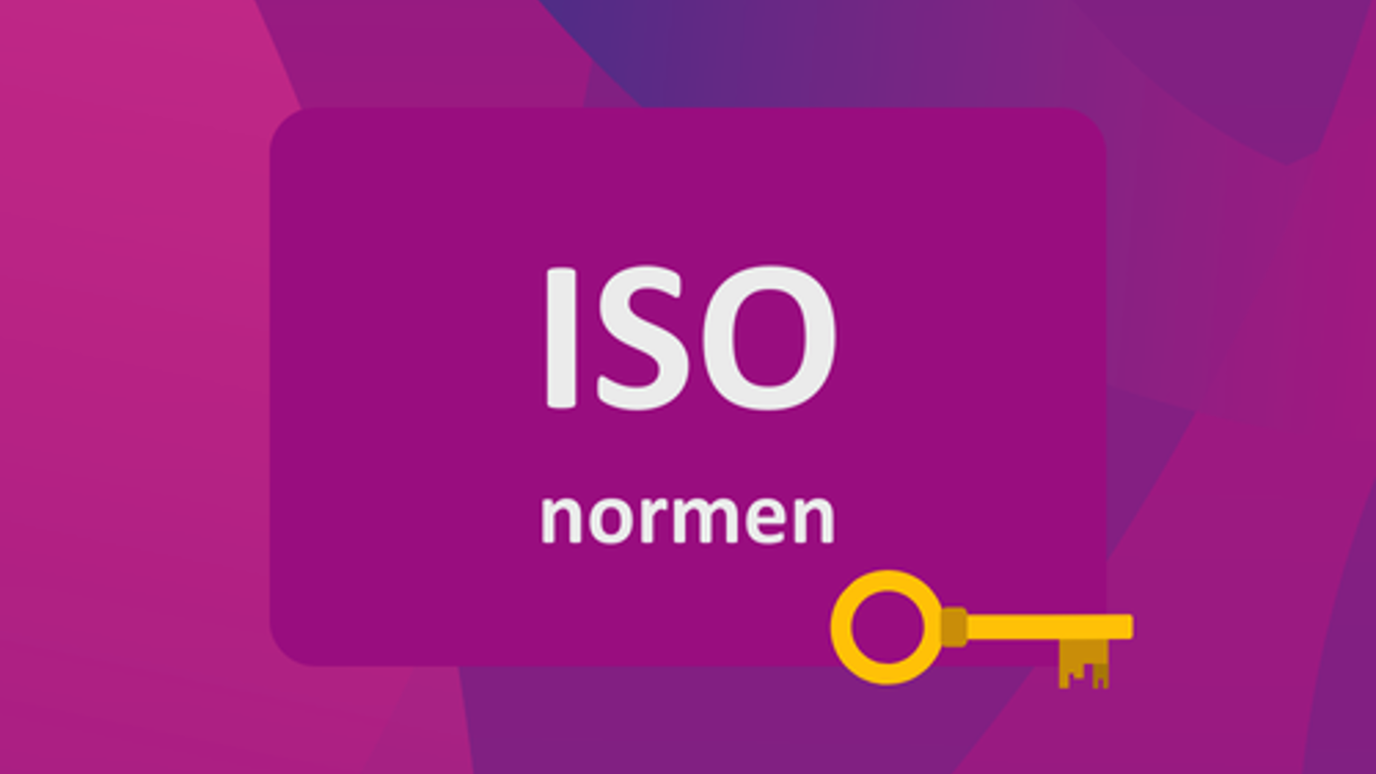 ISO normen