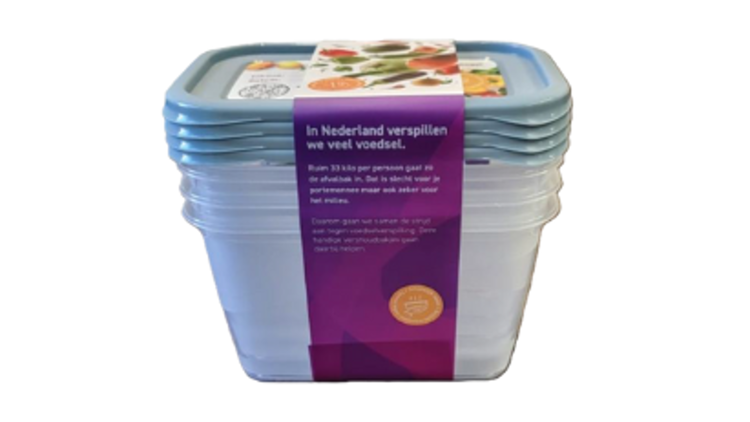 Samen Tegen Voedselverspilling Bakjes Stapel