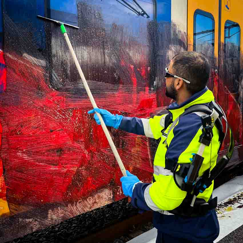 Trein Graffitireiniging
