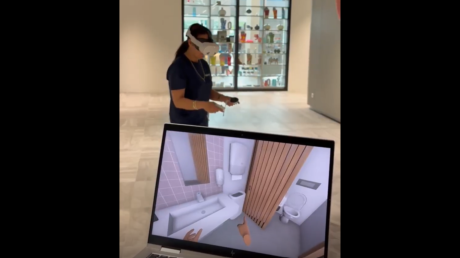 Collaga Met VR Bril En Laptop 4